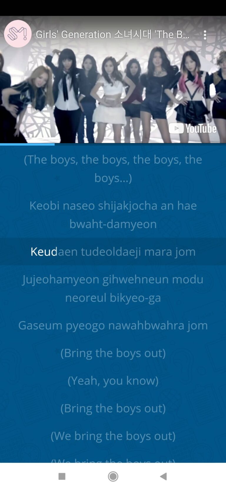 Jazykové aplikace Lyrics Training karaoke
